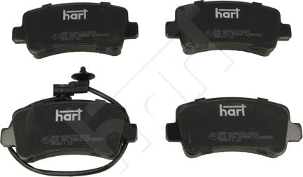 Hart 228 856 - Kit de plaquettes de frein, frein à disque cwaw.fr