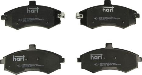 Hart 223 169 - Kit de plaquettes de frein, frein à disque cwaw.fr