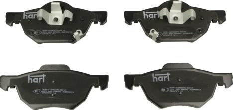 Hart 223 163 - Kit de plaquettes de frein, frein à disque cwaw.fr