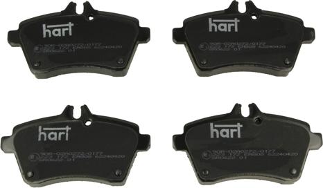 Hart 223 172 - Kit de plaquettes de frein, frein à disque cwaw.fr