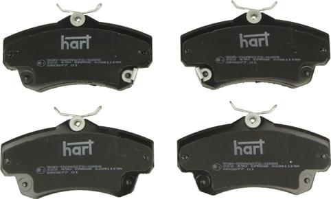 Hart 222 409 - Kit de plaquettes de frein, frein à disque cwaw.fr