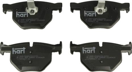 Hart 222 405 - Kit de plaquettes de frein, frein à disque cwaw.fr