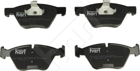 Hart 222 411 - Kit de plaquettes de frein, frein à disque cwaw.fr