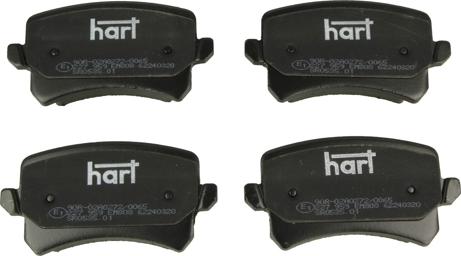 Hart 227 959 - Kit de plaquettes de frein, frein à disque cwaw.fr