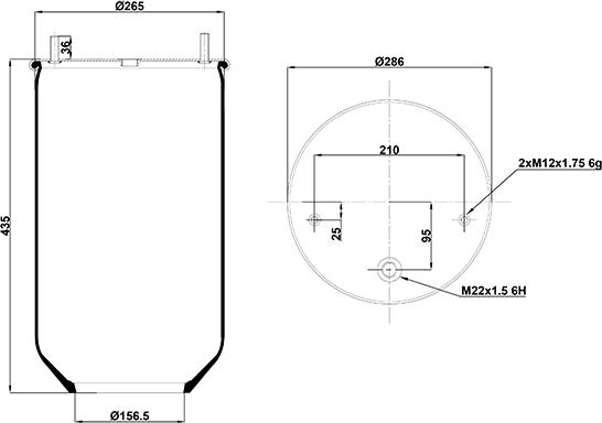 HD 020.4810.S - Ressort pneumatique, suspension pneumatique cwaw.fr