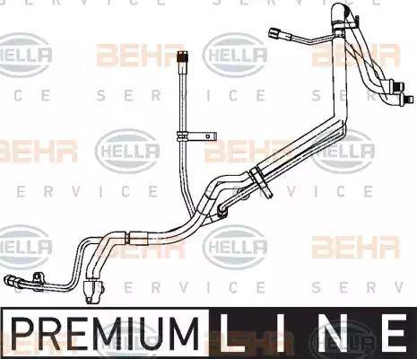 HELLA 9GS 351 338-741 - Conduite à haute / basse pression, climatisation cwaw.fr