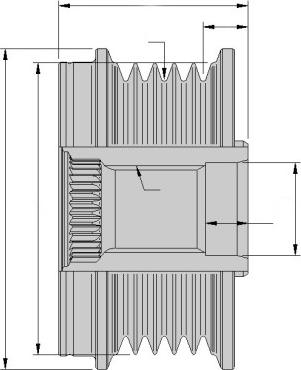 HELLA 9XU 358 038-971 - Poulie, alternateur cwaw.fr