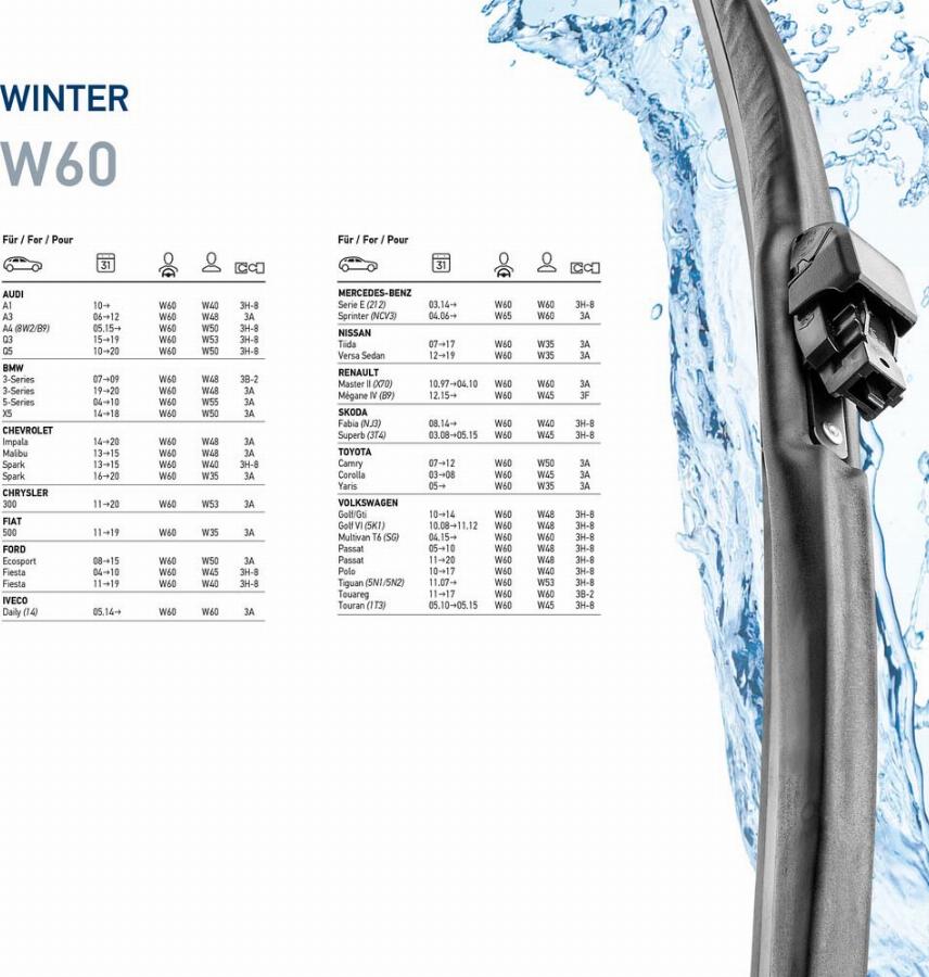 HELLA 9XW 358 004-241 - Balai d'essuie-glace cwaw.fr