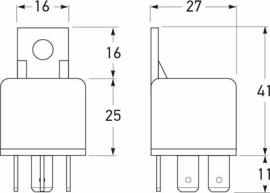 HELLA 4RA 965 400-002 - Relais, courant de travail cwaw.fr