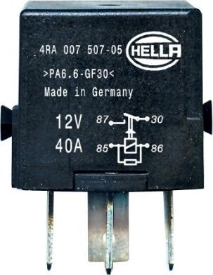 HELLA 4RA 007 507-051 - Relais, courant de travail cwaw.fr