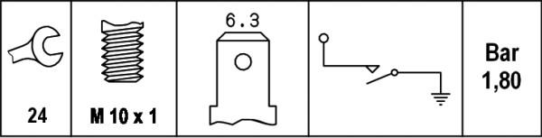 HELLA 6ZL 003 259-441 - Capteur, pression d'huile cwaw.fr