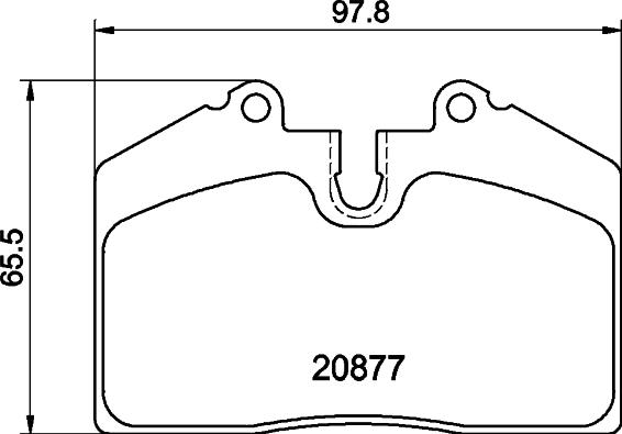 HELLA 8DB 355 046-801 - Kit de plaquettes de frein, frein à disque cwaw.fr