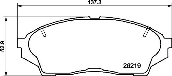 HELLA 8DB 355 040-491 - Kit de plaquettes de frein, frein à disque cwaw.fr