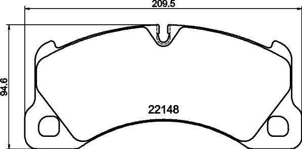 HELLA 8DB 355 040-631 - Kit de plaquettes de frein, frein à disque cwaw.fr