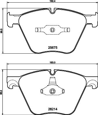 HELLA 8DB 355 040-371 - Kit de plaquettes de frein, frein à disque cwaw.fr