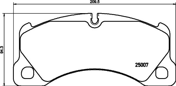 HELLA 8DB 355 040-781 - Kit de plaquettes de frein, frein à disque cwaw.fr