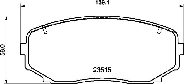 HELLA 8DB 355 041-191 - Kit de plaquettes de frein, frein à disque cwaw.fr