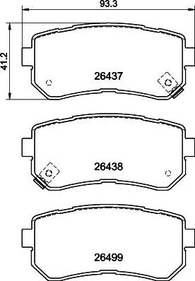 HELLA 8DB 355 041-131 - Kit de plaquettes de frein, frein à disque cwaw.fr