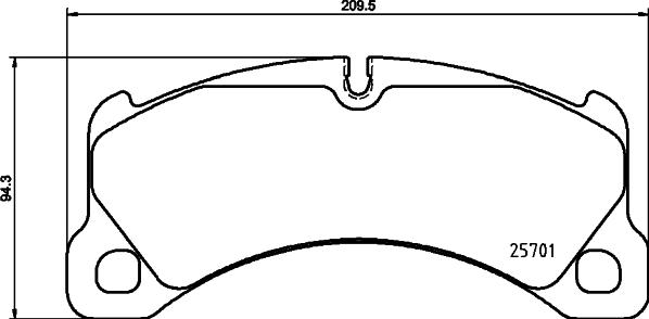 HELLA 8DB 355 043-051 - Kit de plaquettes de frein, frein à disque cwaw.fr