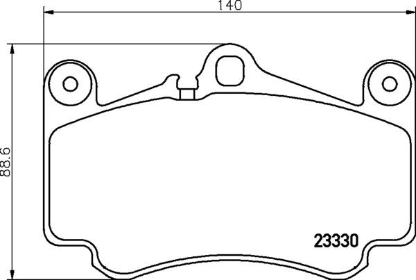 HELLA 8DB 355 043-081 - Kit de plaquettes de frein, frein à disque cwaw.fr