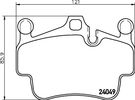 HELLA 8DB 355 043-221 - Kit de plaquettes de frein, frein à disque cwaw.fr