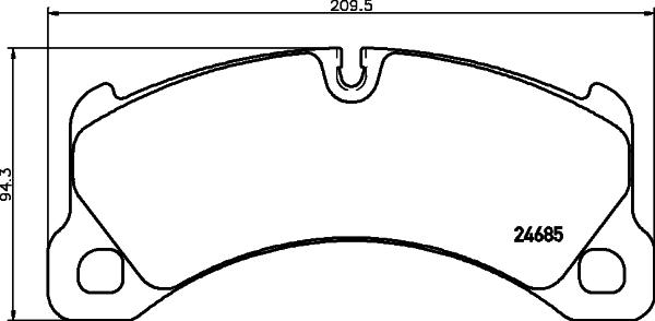 HELLA 8DB 355 042-941 - Kit de plaquettes de frein, frein à disque cwaw.fr