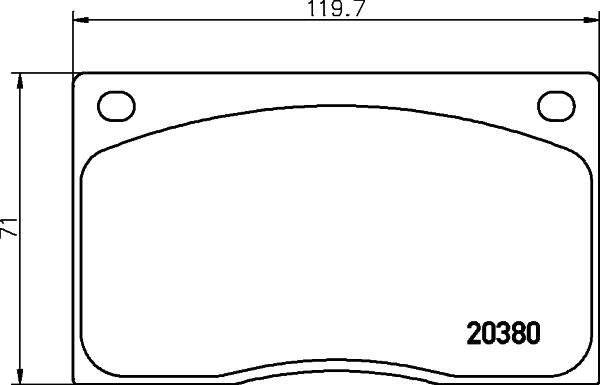 HELLA 8DB 355 009-611 - Kit de plaquettes de frein, frein à disque cwaw.fr