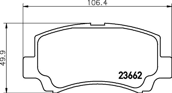 HELLA 8DB 355 009-681 - Kit de plaquettes de frein, frein à disque cwaw.fr