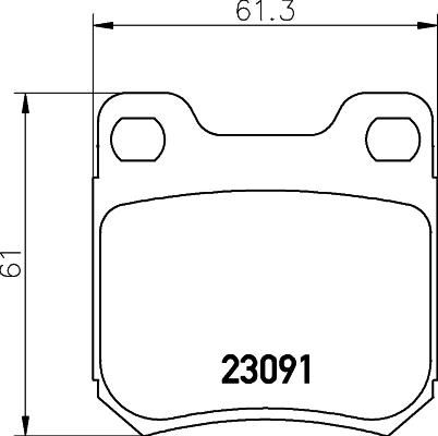 HELLA 8DB 355 009-041 - Kit de plaquettes de frein, frein à disque cwaw.fr