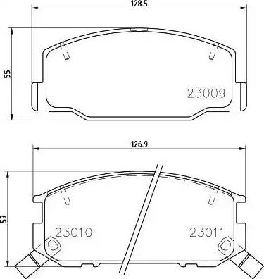 HELLA 8DB 355 009-831 - Kit de plaquettes de frein, frein à disque cwaw.fr