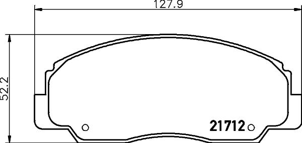 HELLA 8DB 355 009-781 - Kit de plaquettes de frein, frein à disque cwaw.fr