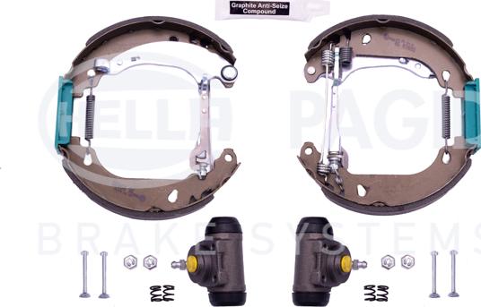 HELLA 8DB 355 004-511 - Jeu de mâchoires de frein cwaw.fr