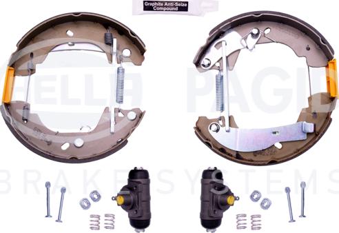 HELLA 8DB 355 004-121 - Jeu de mâchoires de frein cwaw.fr