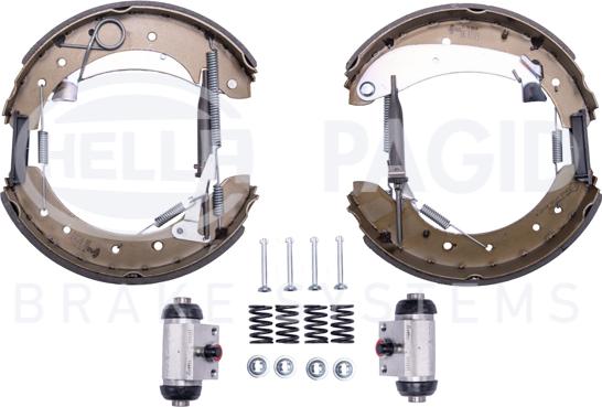 HELLA 8DB 355 005-281 - Jeu de mâchoires de frein cwaw.fr