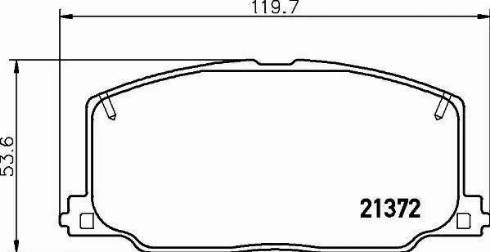 HELLA 8DB 355 005-771 - Kit de plaquettes de frein, frein à disque cwaw.fr