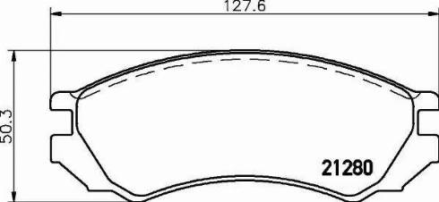 HELLA 8DB 355 006-441 - Kit de plaquettes de frein, frein à disque cwaw.fr