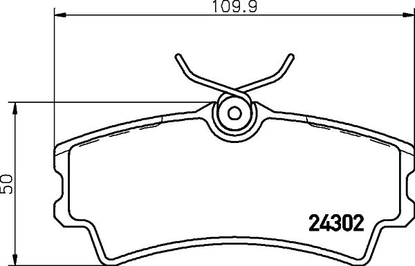 HELLA 8DB 355 006-821 - Kit de plaquettes de frein, frein à disque cwaw.fr