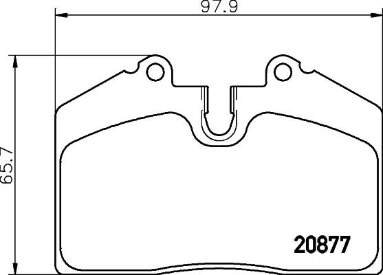 HELLA 8DB 355 006-351 - Kit de plaquettes de frein, frein à disque cwaw.fr