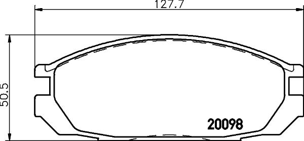 HELLA 8DB 355 006-251 - Kit de plaquettes de frein, frein à disque cwaw.fr