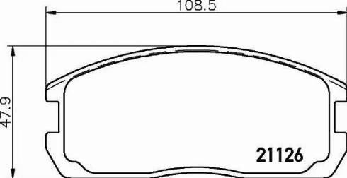 HELLA 8DB 355 006-201 - Kit de plaquettes de frein, frein à disque cwaw.fr