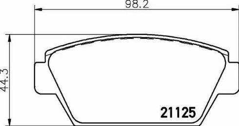 HELLA 8DB 355 006-231 - Kit de plaquettes de frein, frein à disque cwaw.fr