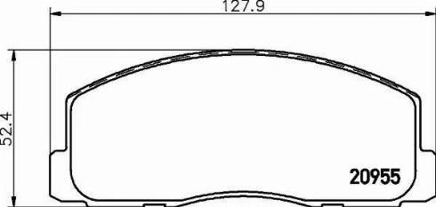 HELLA 8DB 355 006-221 - Kit de plaquettes de frein, frein à disque cwaw.fr