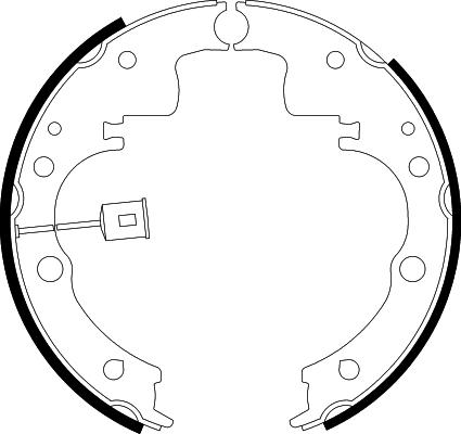 HELLA 8DB 355 001-971 - Jeu de mâchoires de frein cwaw.fr