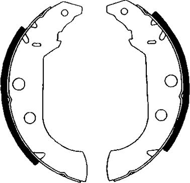 HELLA 8DB 355 001-101 - Jeu de mâchoires de frein cwaw.fr