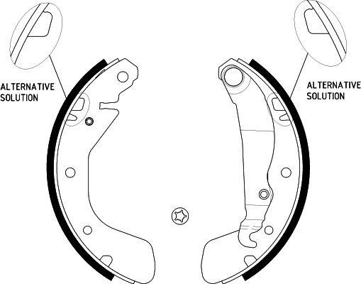 HELLA 8DB 355 001-291 - Jeu de mâchoires de frein cwaw.fr