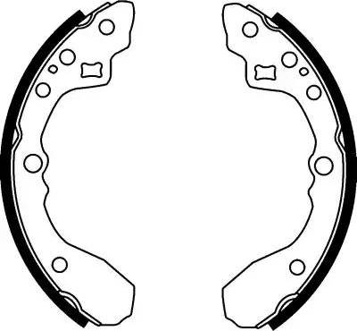 HELLA 8DB 355 001-781 - Jeu de mâchoires de frein cwaw.fr