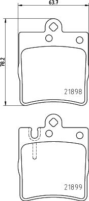 HELLA 8DB 355 008-451 - Kit de plaquettes de frein, frein à disque cwaw.fr