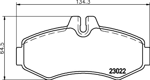 HELLA 8DB 355 008-631 - Kit de plaquettes de frein, frein à disque cwaw.fr