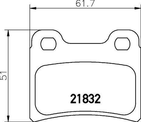 HELLA 8DB 355 008-151 - Kit de plaquettes de frein, frein à disque cwaw.fr