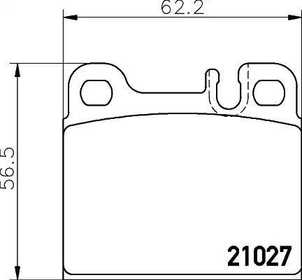 HELLA 8DB 355 008-101 - Kit de plaquettes de frein, frein à disque cwaw.fr